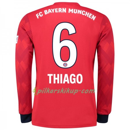 Koszulka Bayern Monachium Thiago 6 Domowe 2018-19 Koszulki Piłkarskie Długi Rękaw